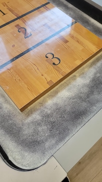 No sand to use the shuffle board