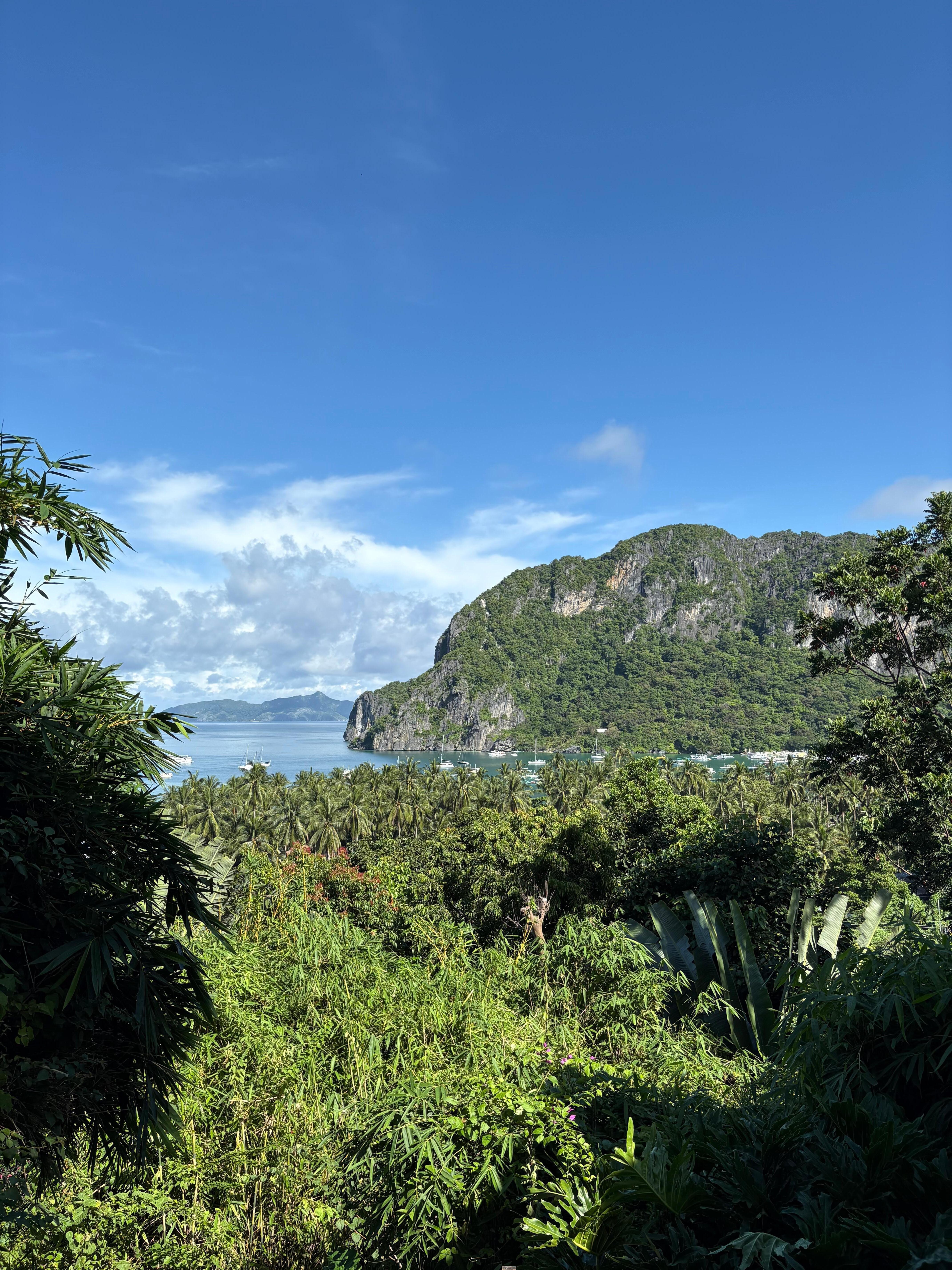 View from the pool/restaurant area. 