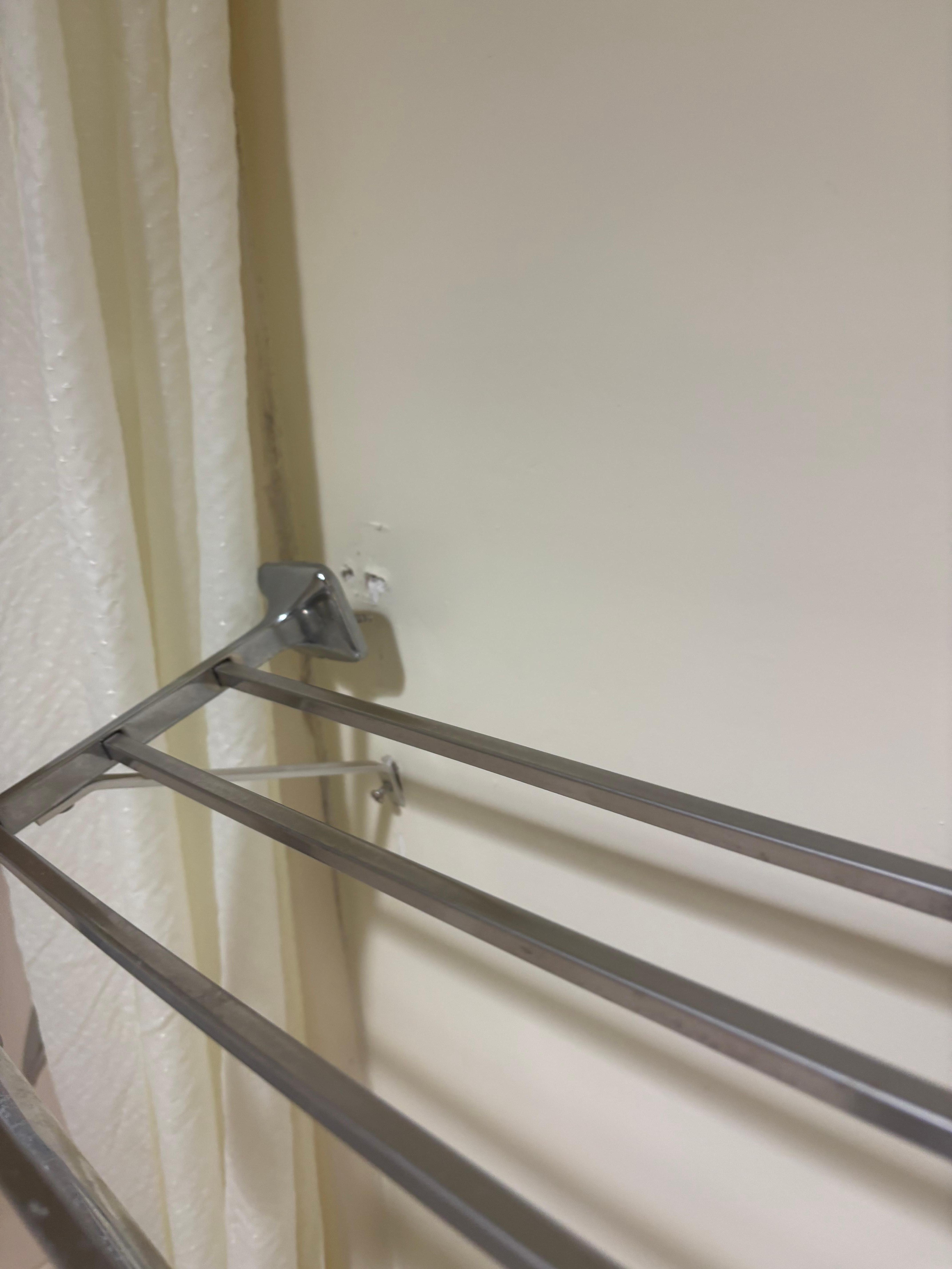 After falling off the wall