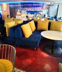 Comfy area at the bar.