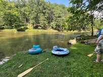 Played in the river by the house