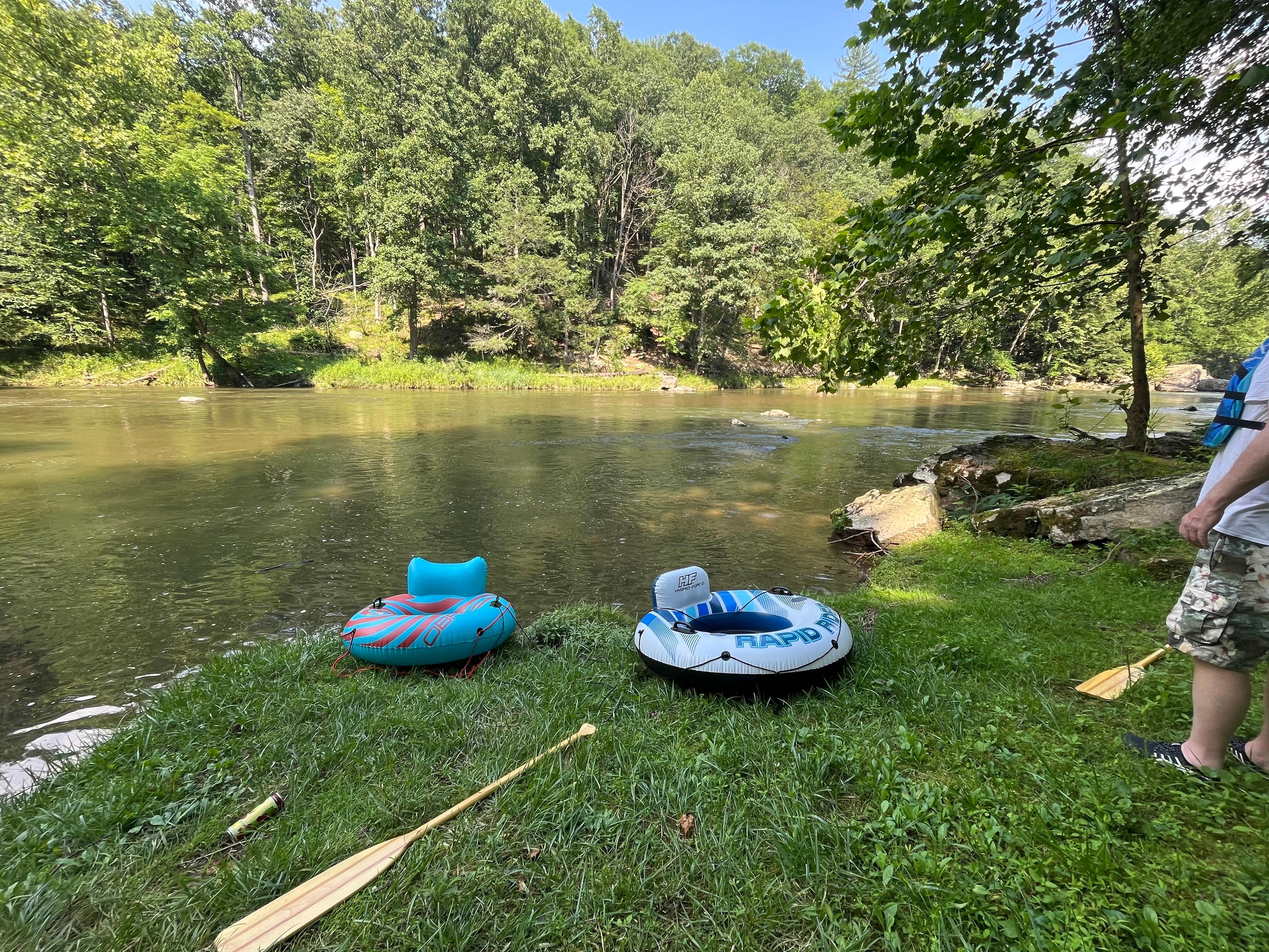 Played in the river by the house