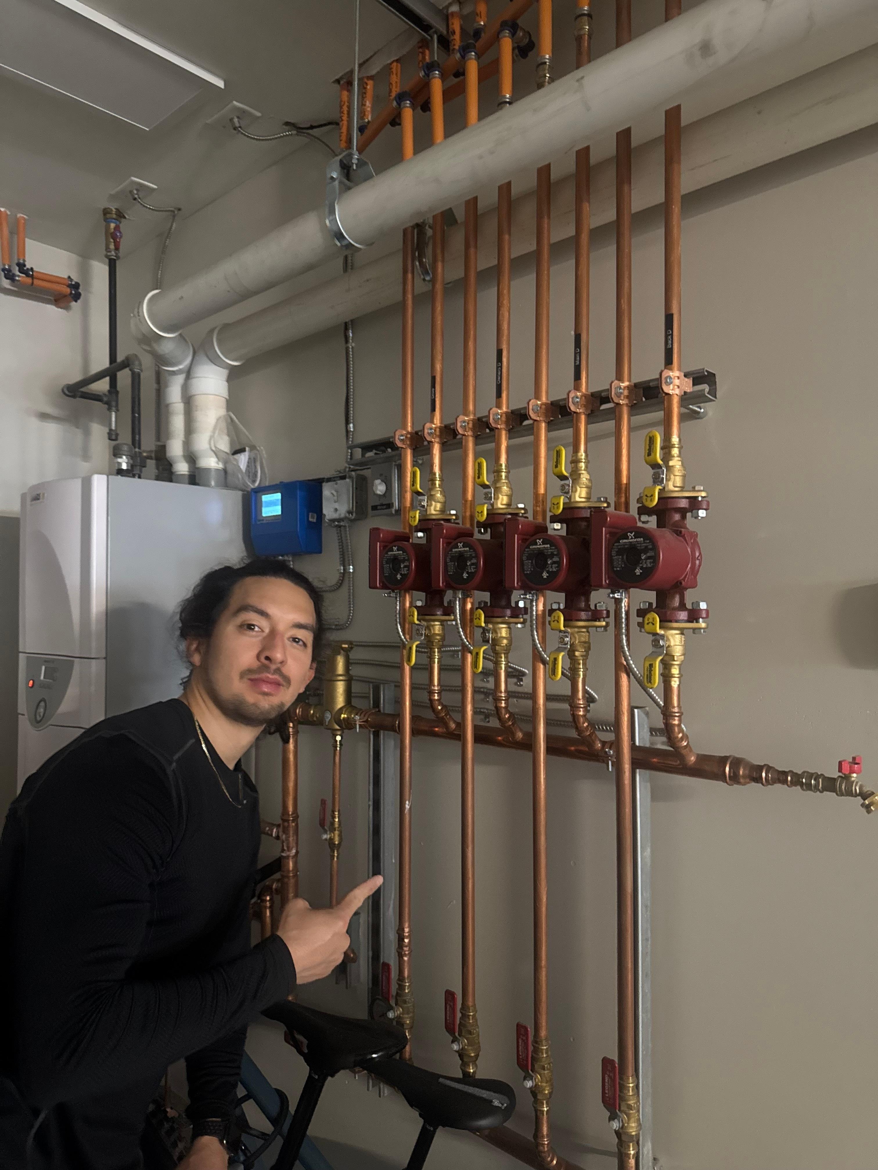 Every detail of this house is incredible, down to the copper piping and HVAC controls!