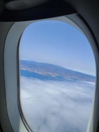 L'andata del viaggio mentre stavamo per atterrare all'aeroporto di Las Palmas di Gran Canarie(LPA)