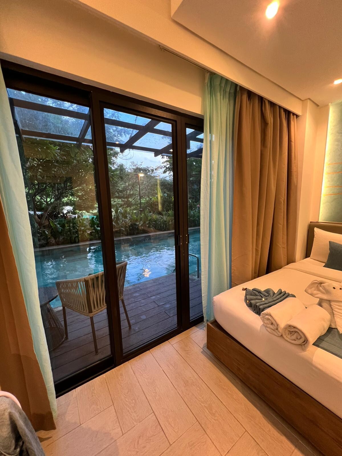 Interior view of pool adjacent room
