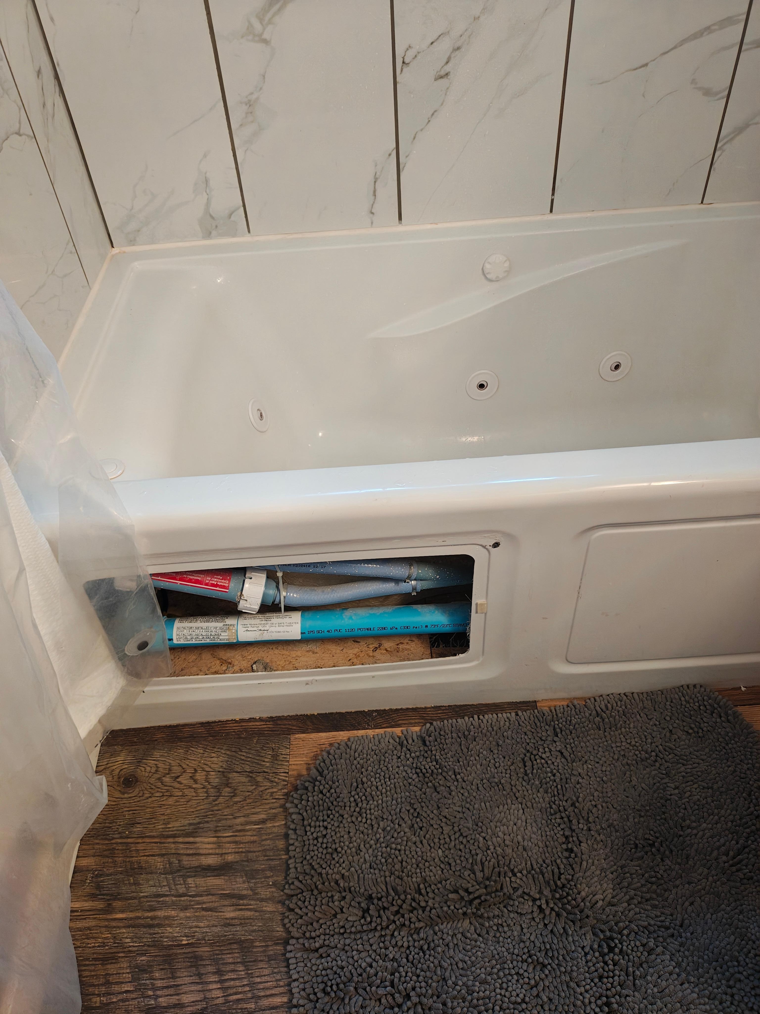 Apparently the bathroom downstairs is being worked on