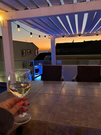 Cheers from the rooftop