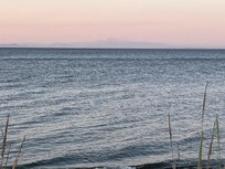 View from the private beach