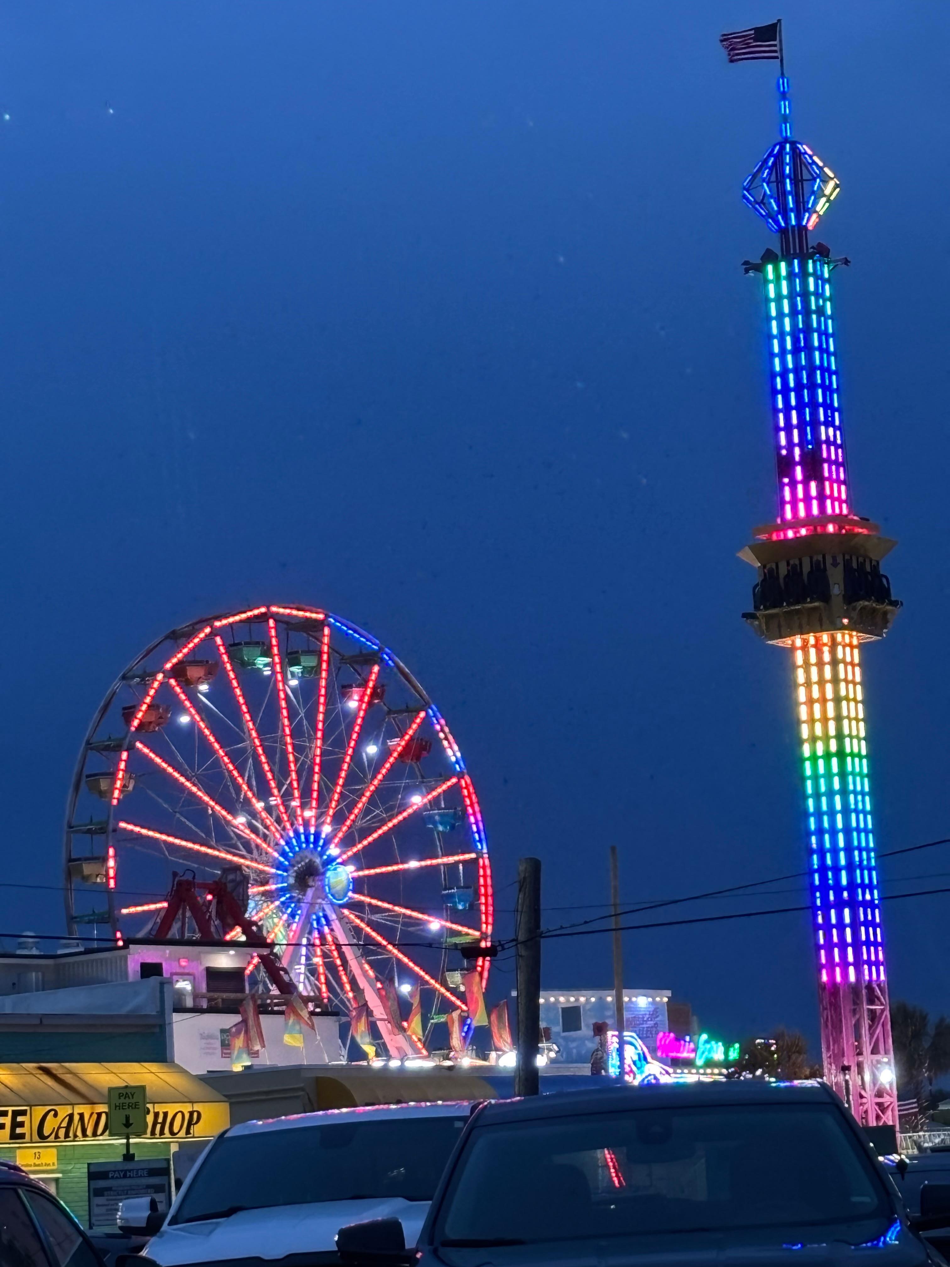 Carolina Beach Boardwalk. We walked this a couple of evenings we were there and ate at a couple of the places - highly recommend!