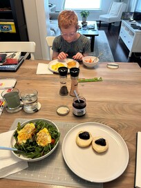Everything we needed to make our own meals.