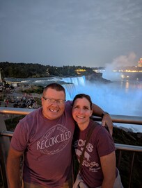 Wife and I....at night..