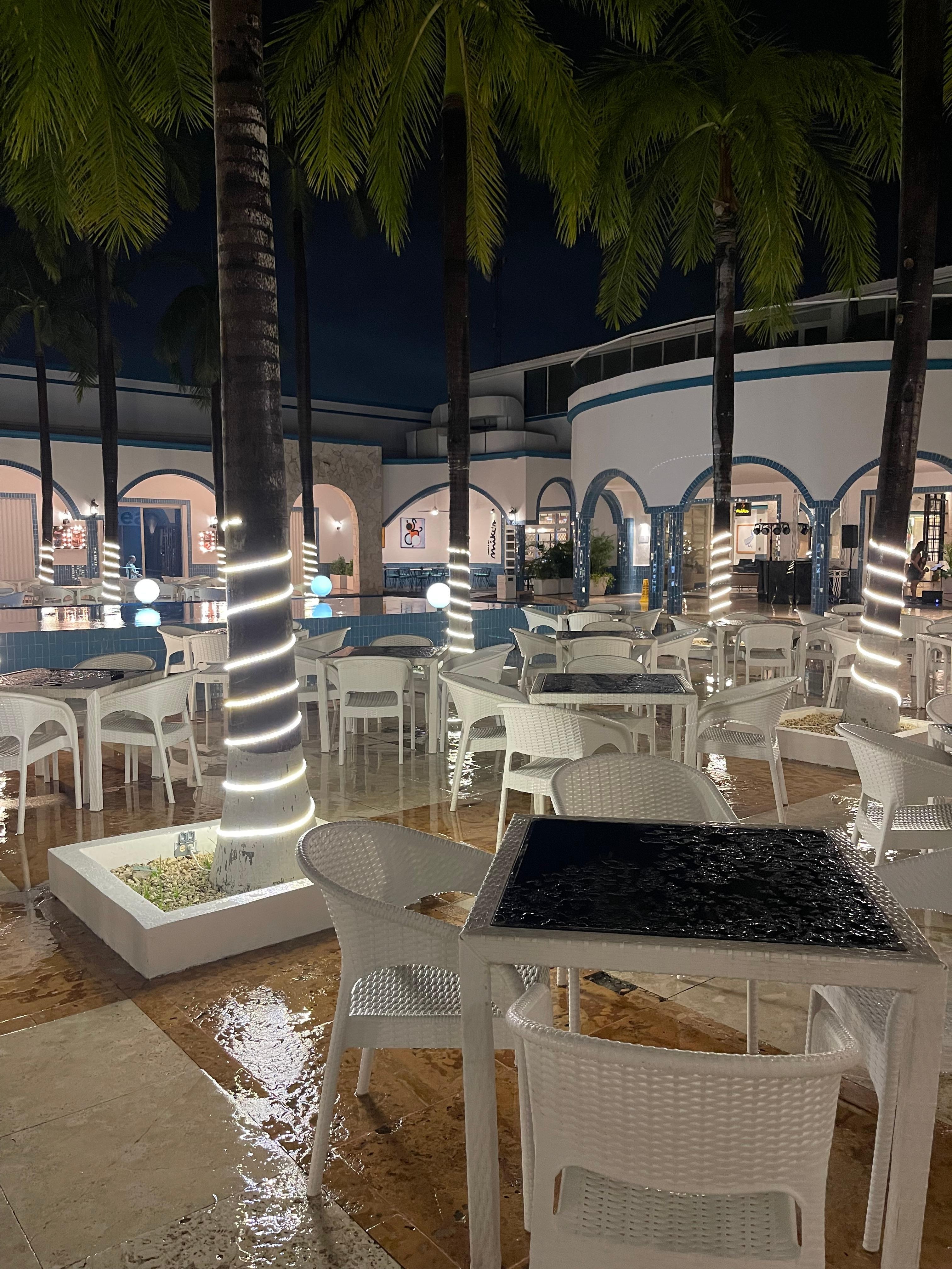 Patio area outside lobby