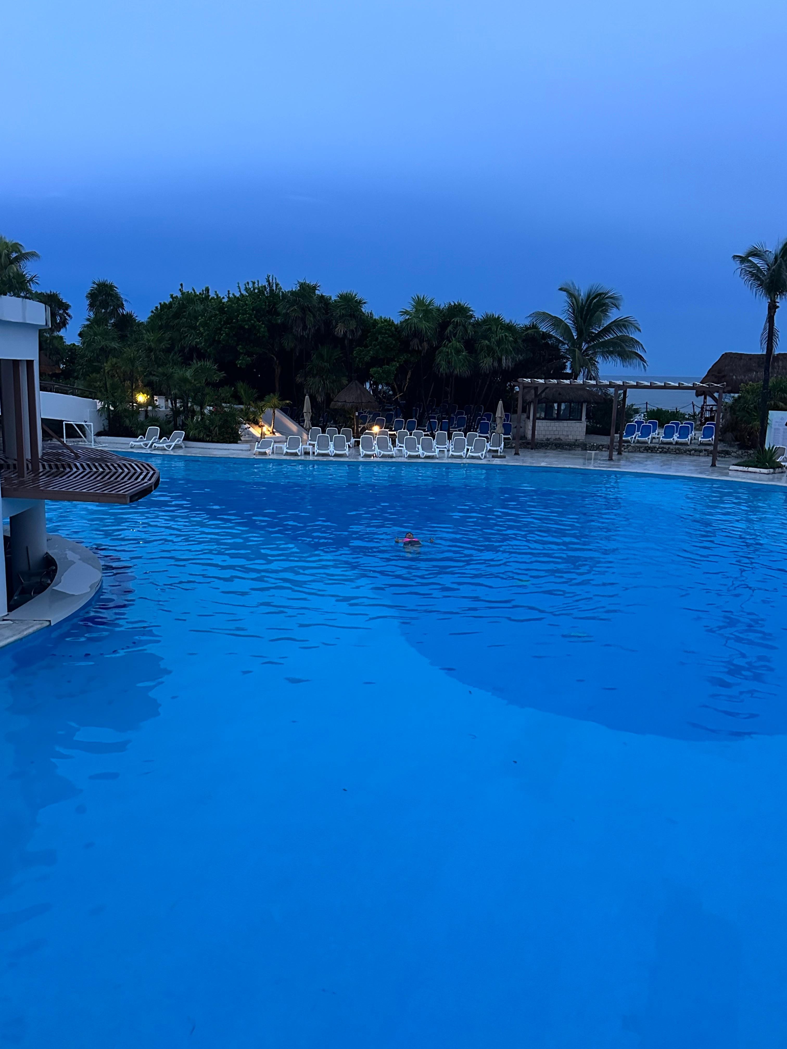 Main pool with bar