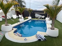 The heated pool