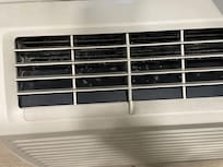 The outlet of air conditioner (very dirty)