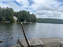 View of lake from one of the home’s 2 docks