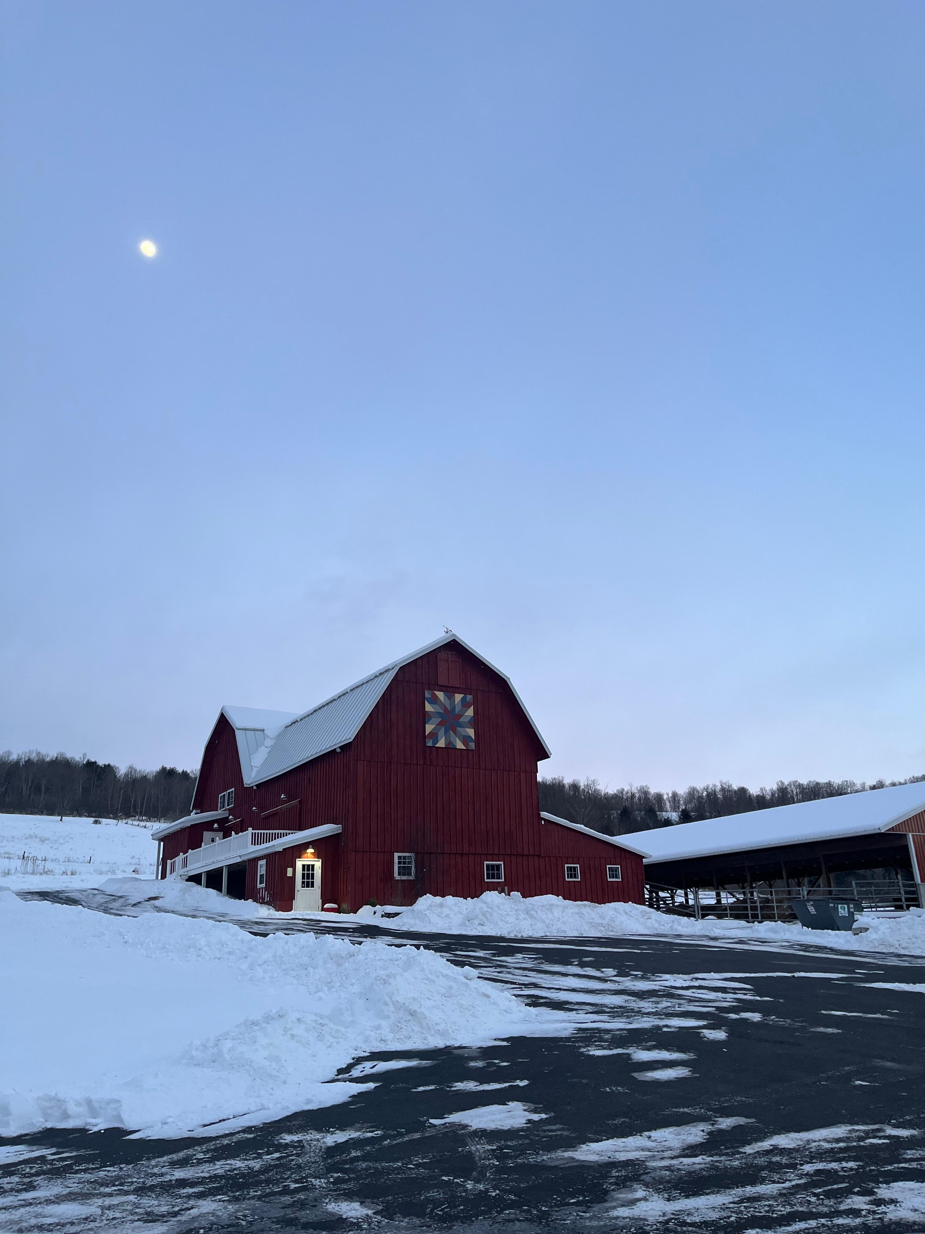 View of their barn