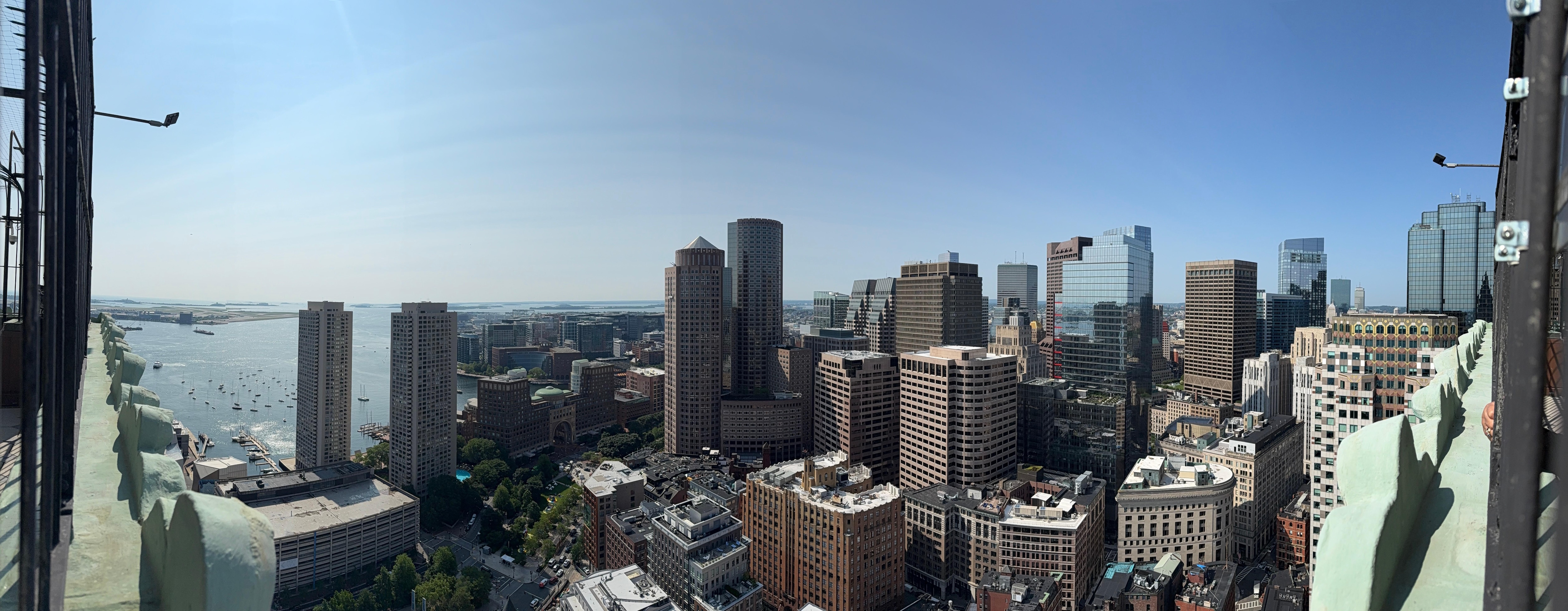 One of the views from the guests-only observation deck