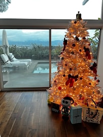 The tree was a lovely addition to our stay over Xmas.