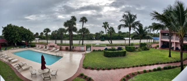 View from room balcony