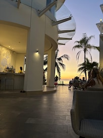 One of the outside bars overlooking the sunset