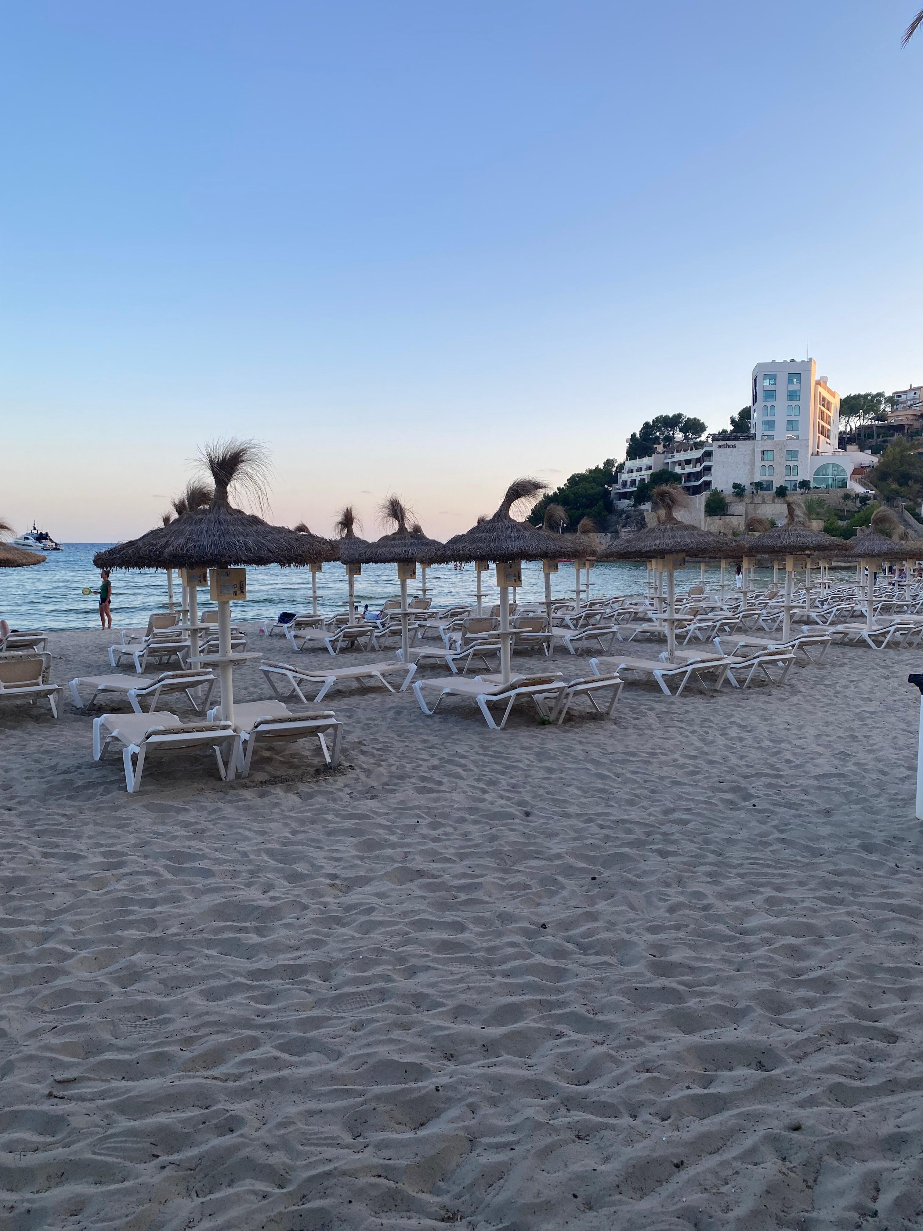 Pegeura beach in the evening 