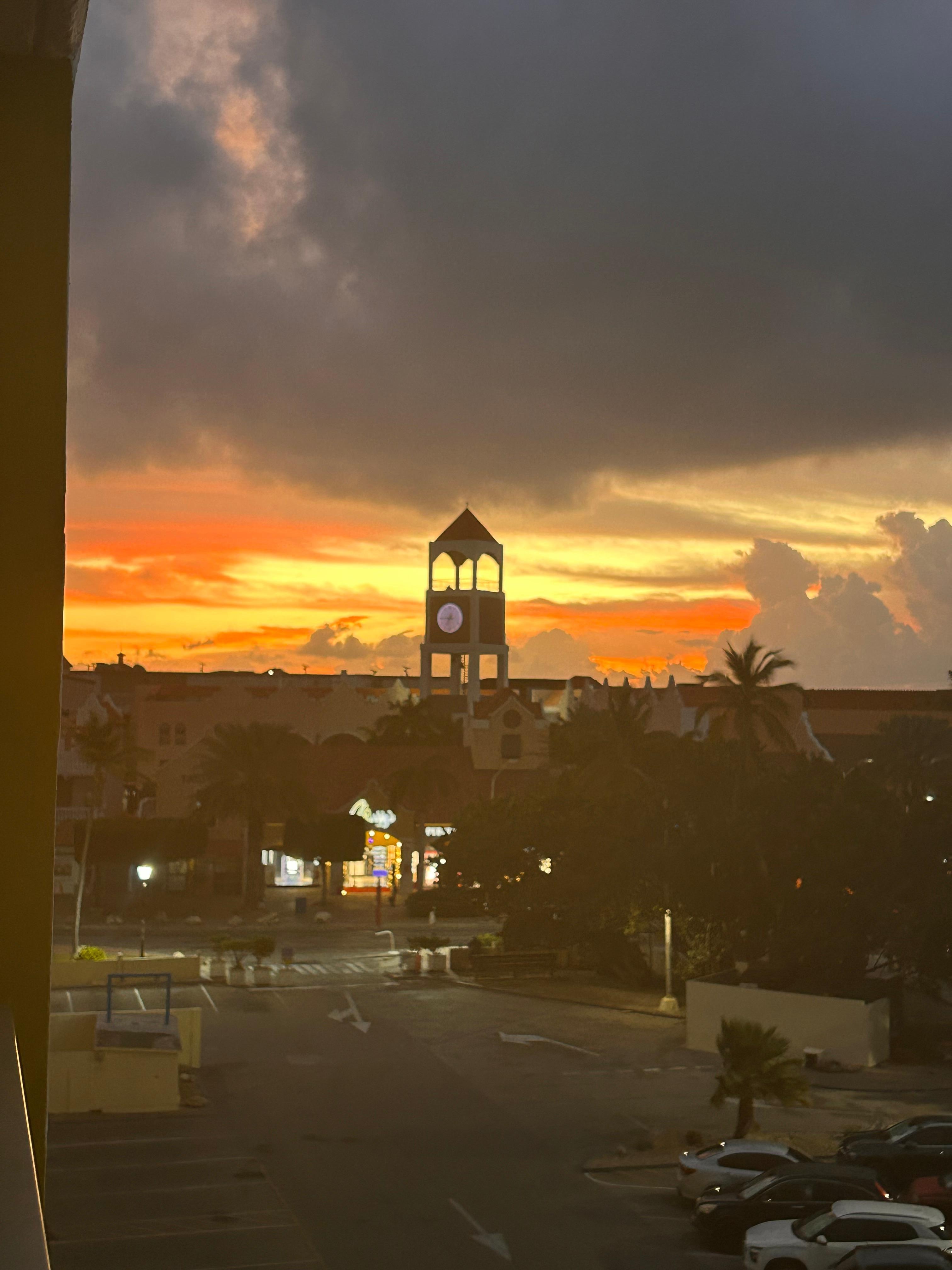Sunrise from balcony