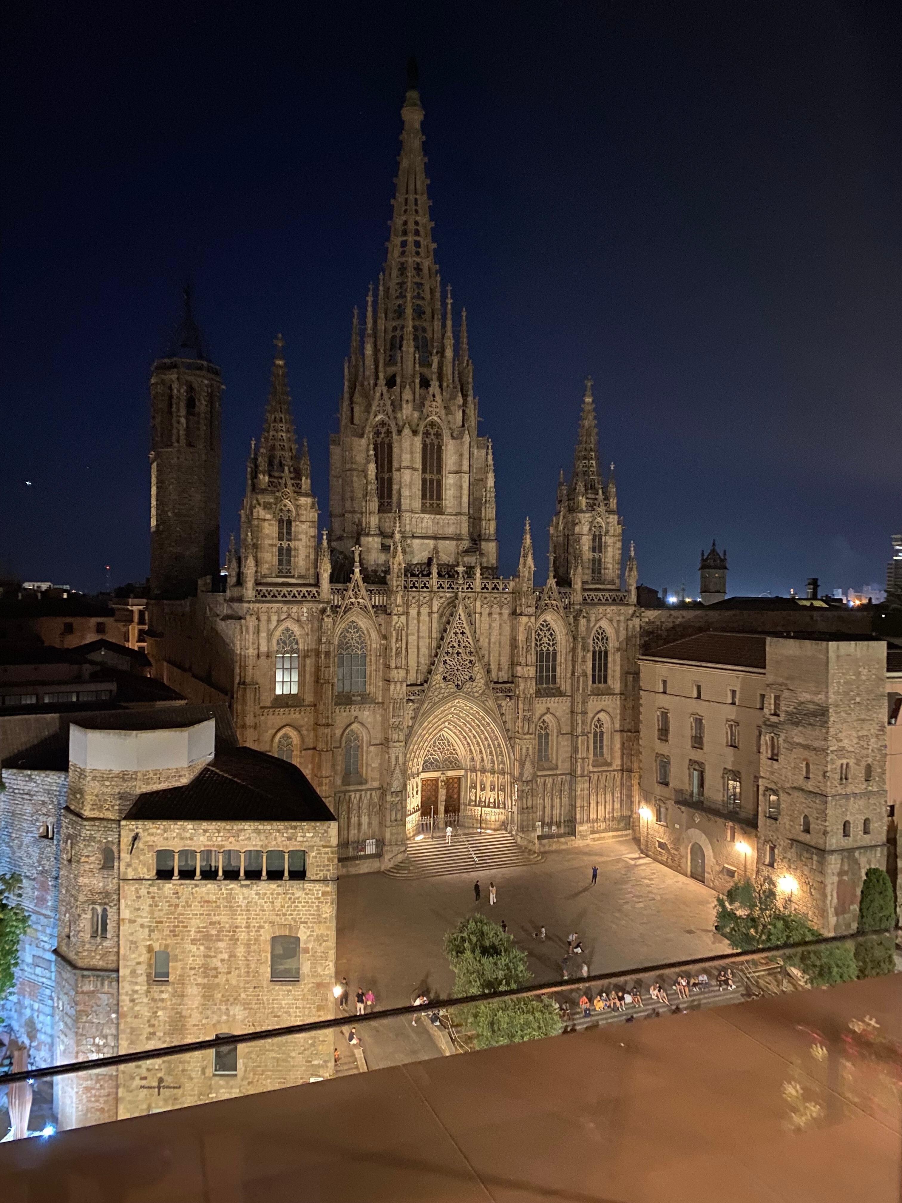 A view from the roof bar. 