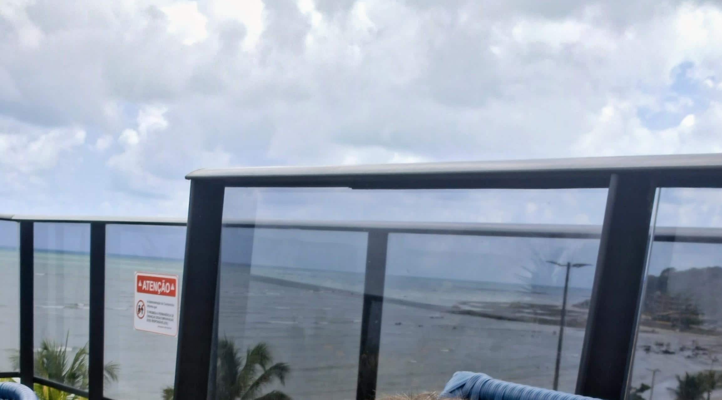 Vista linda da praia 