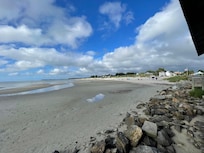Beach at low tide