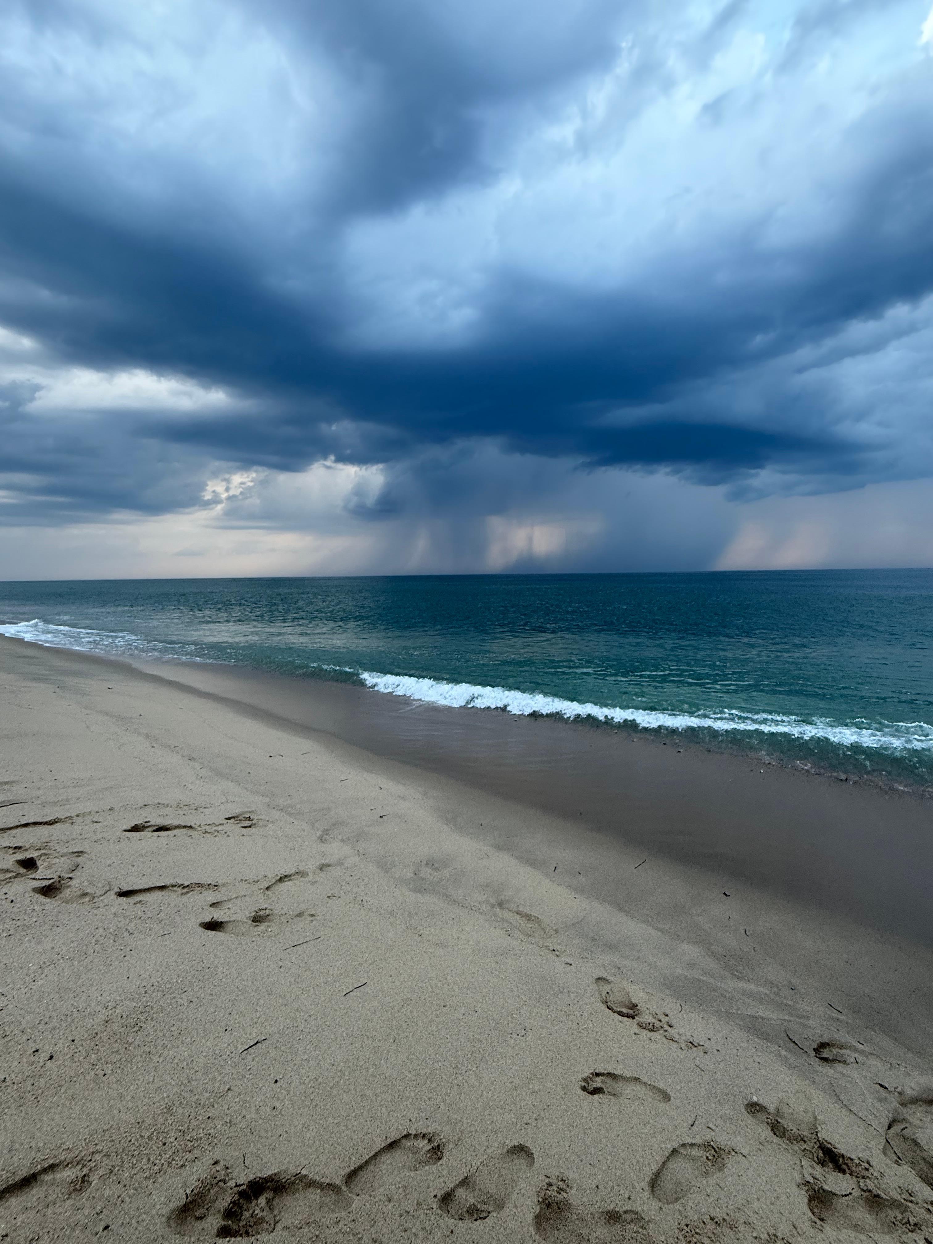 Storm blew in when we were at a nearby National Seashore beach.