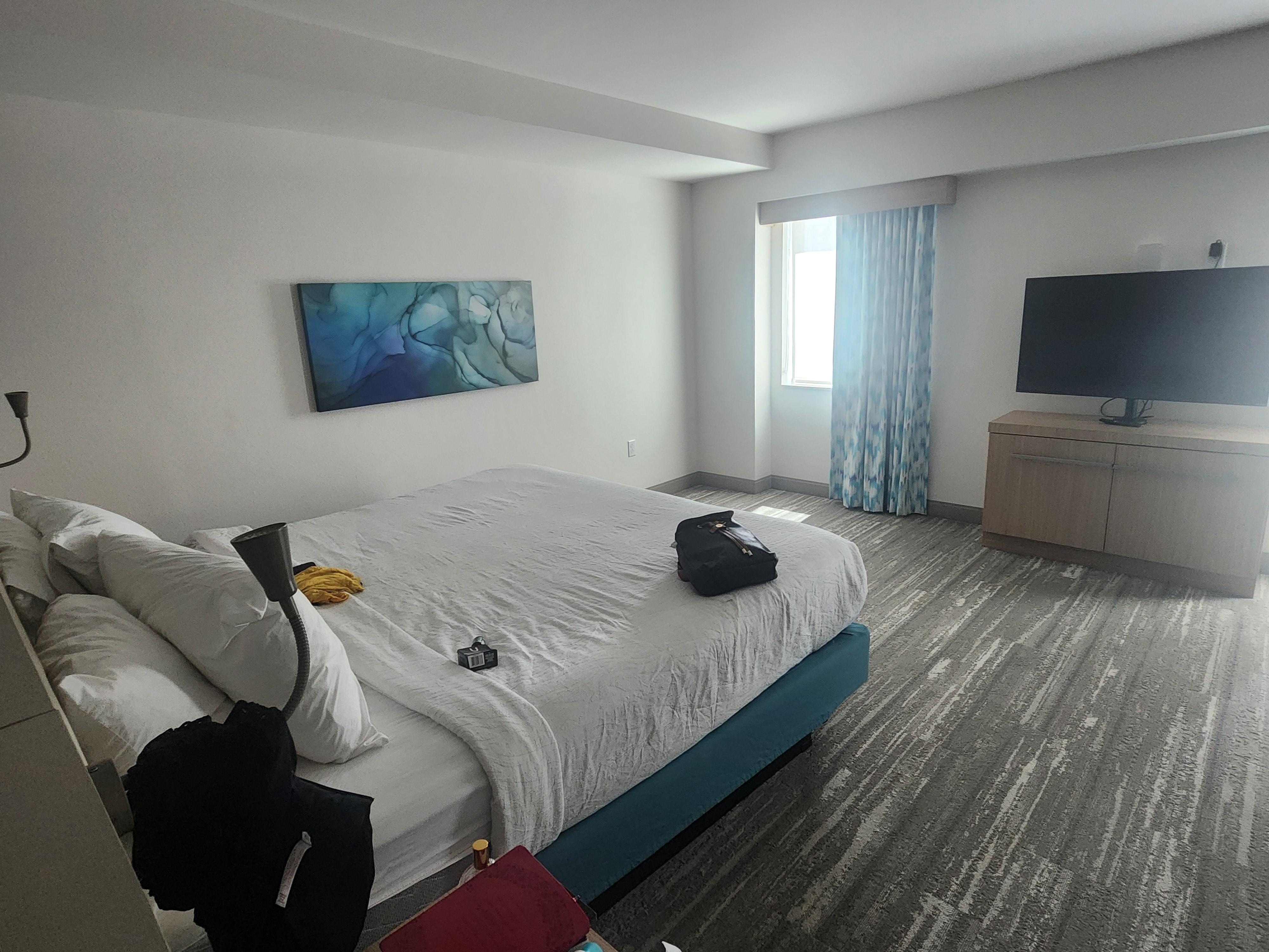 Spacious. King size bed.