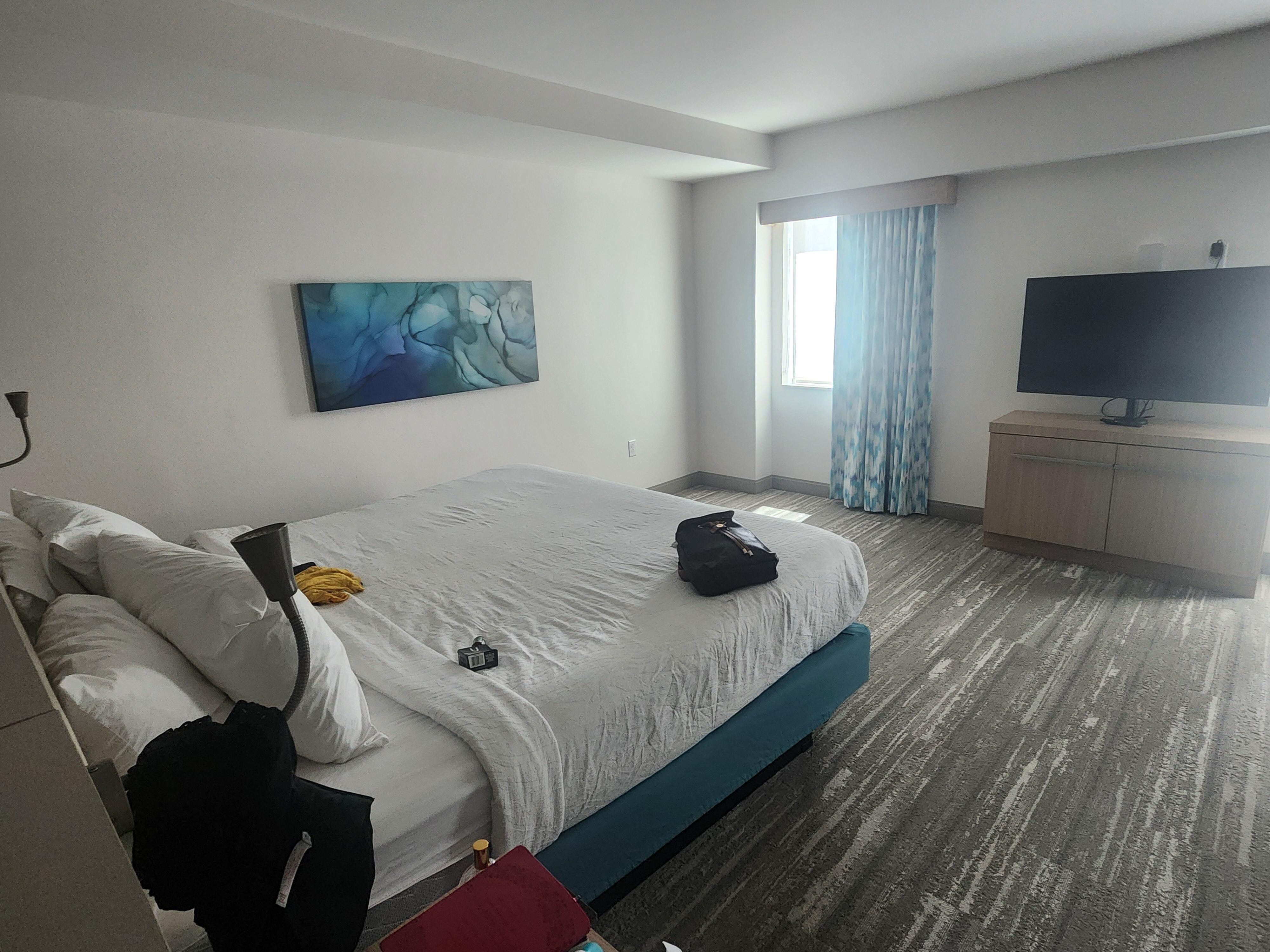 Spacious. King size bed.