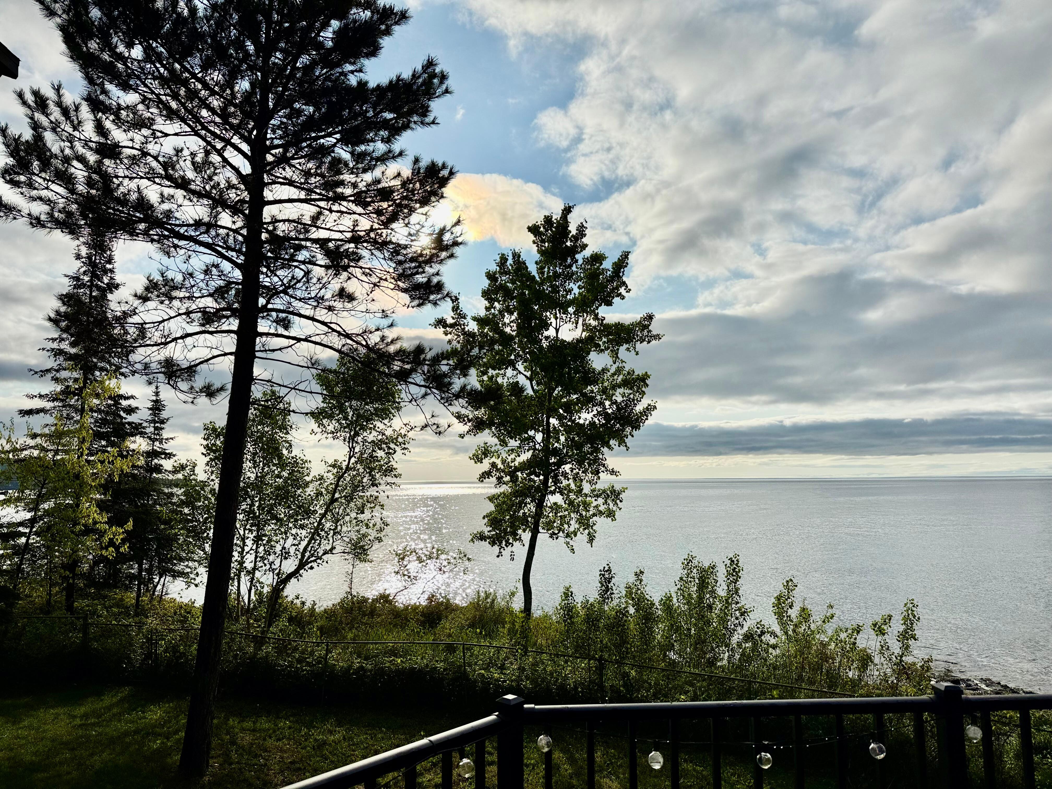 View in the morning off their deck 