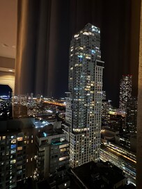 View from our suite at night