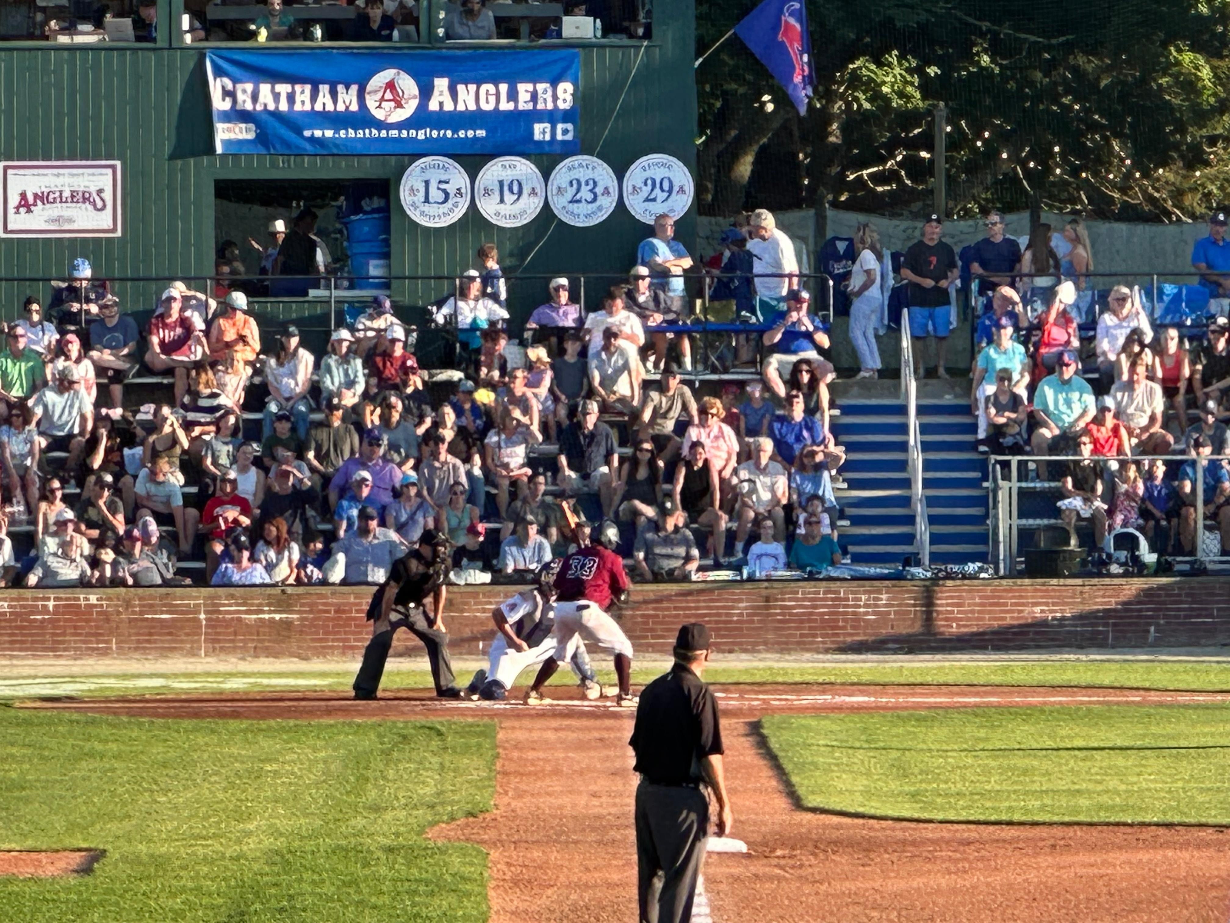 Walked to a Chatham Anglers game.