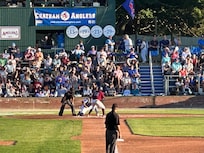 Walked to a Chatham Anglers game.