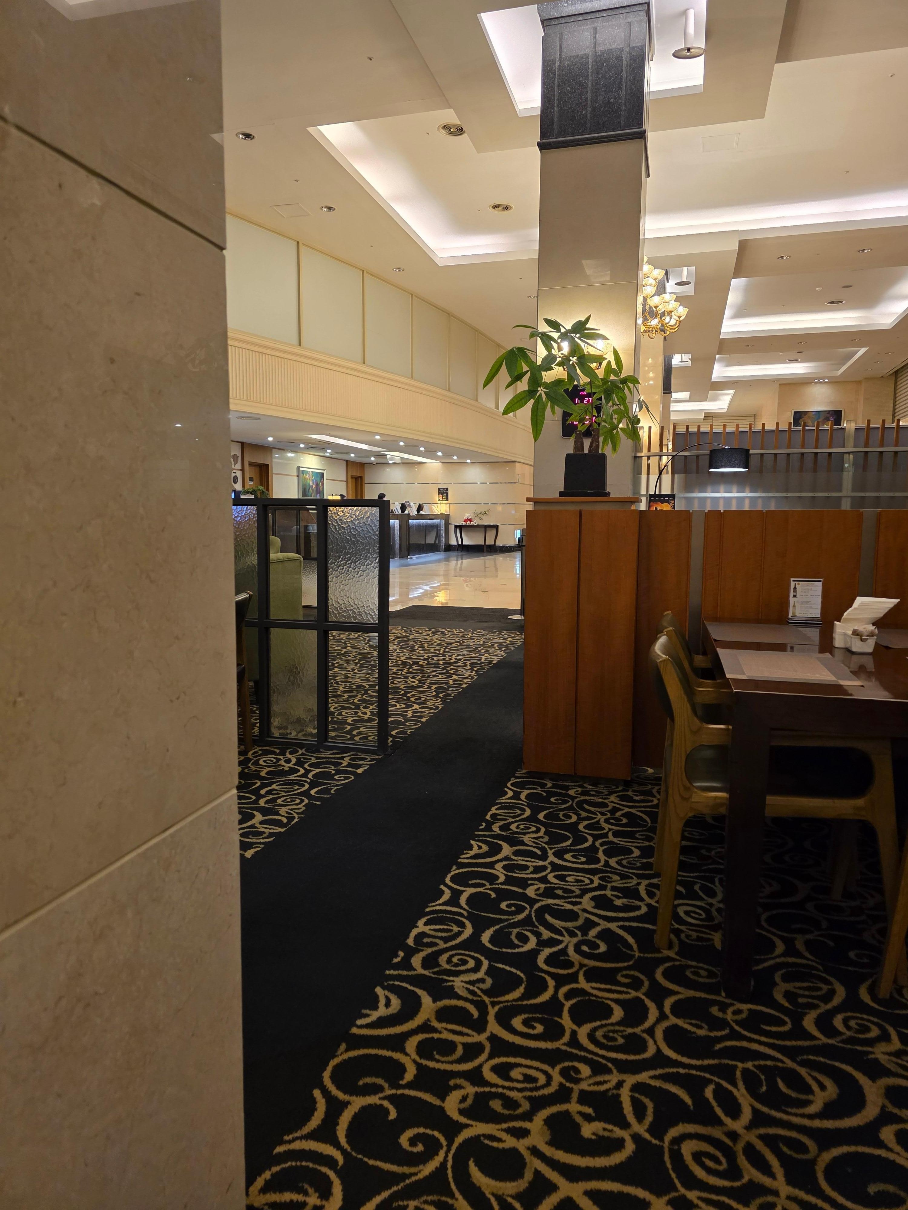 Front desk from the restaurant 