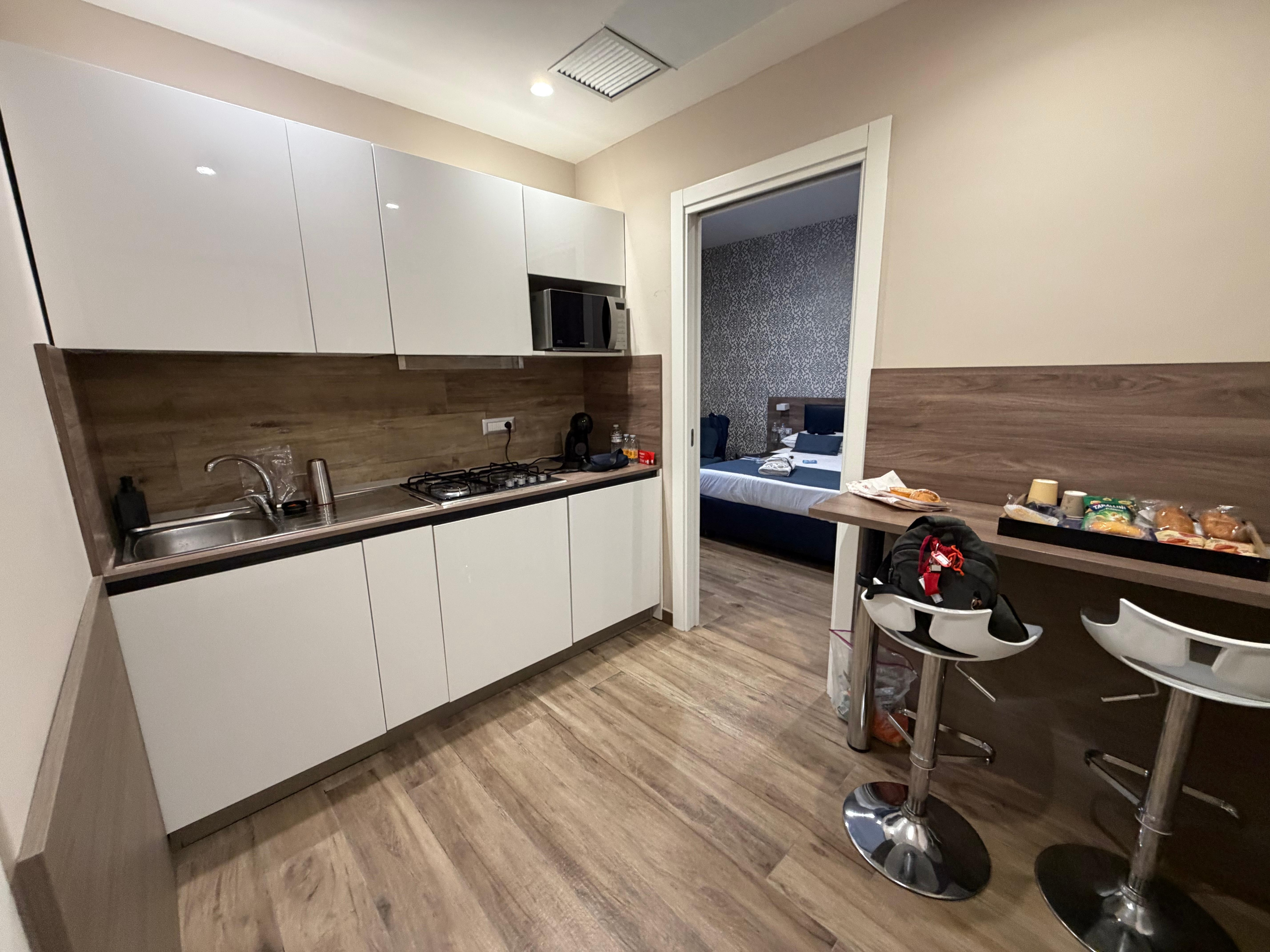 Small kitchen was handy