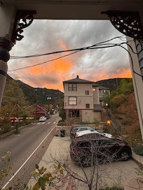 Beautiful sunset from front porch