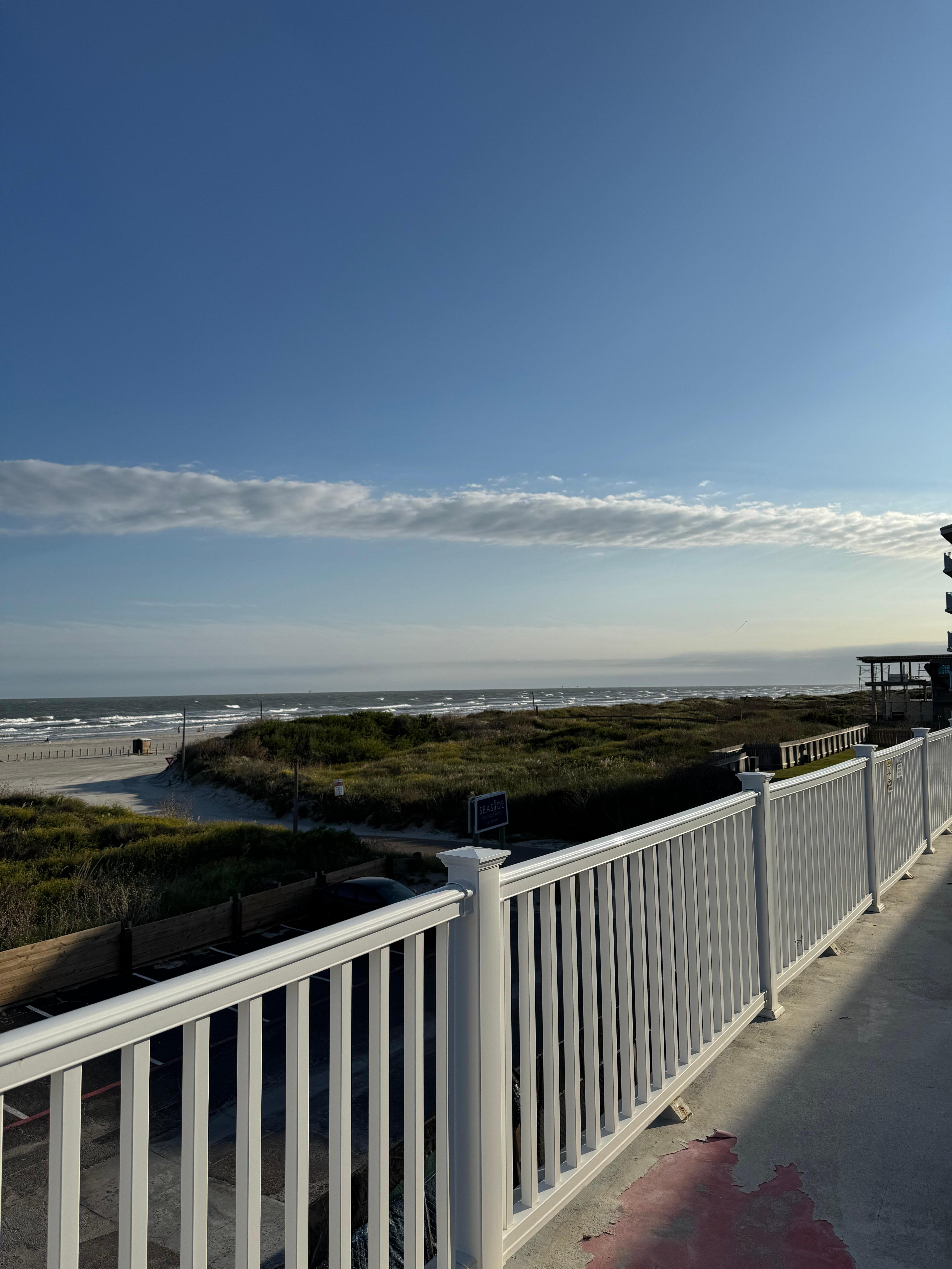 View from third floor balcony 