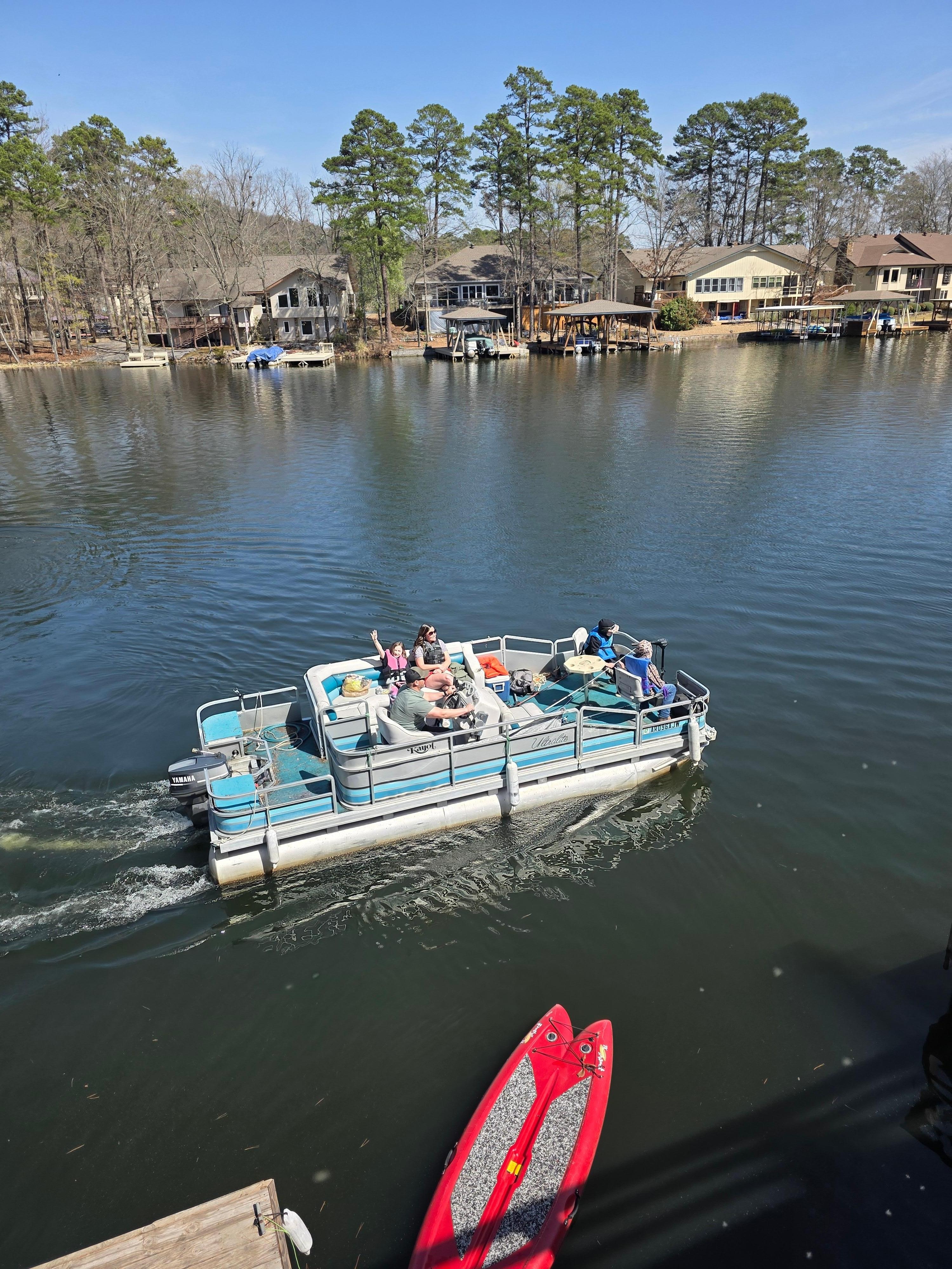 Day on the pontoon boat.