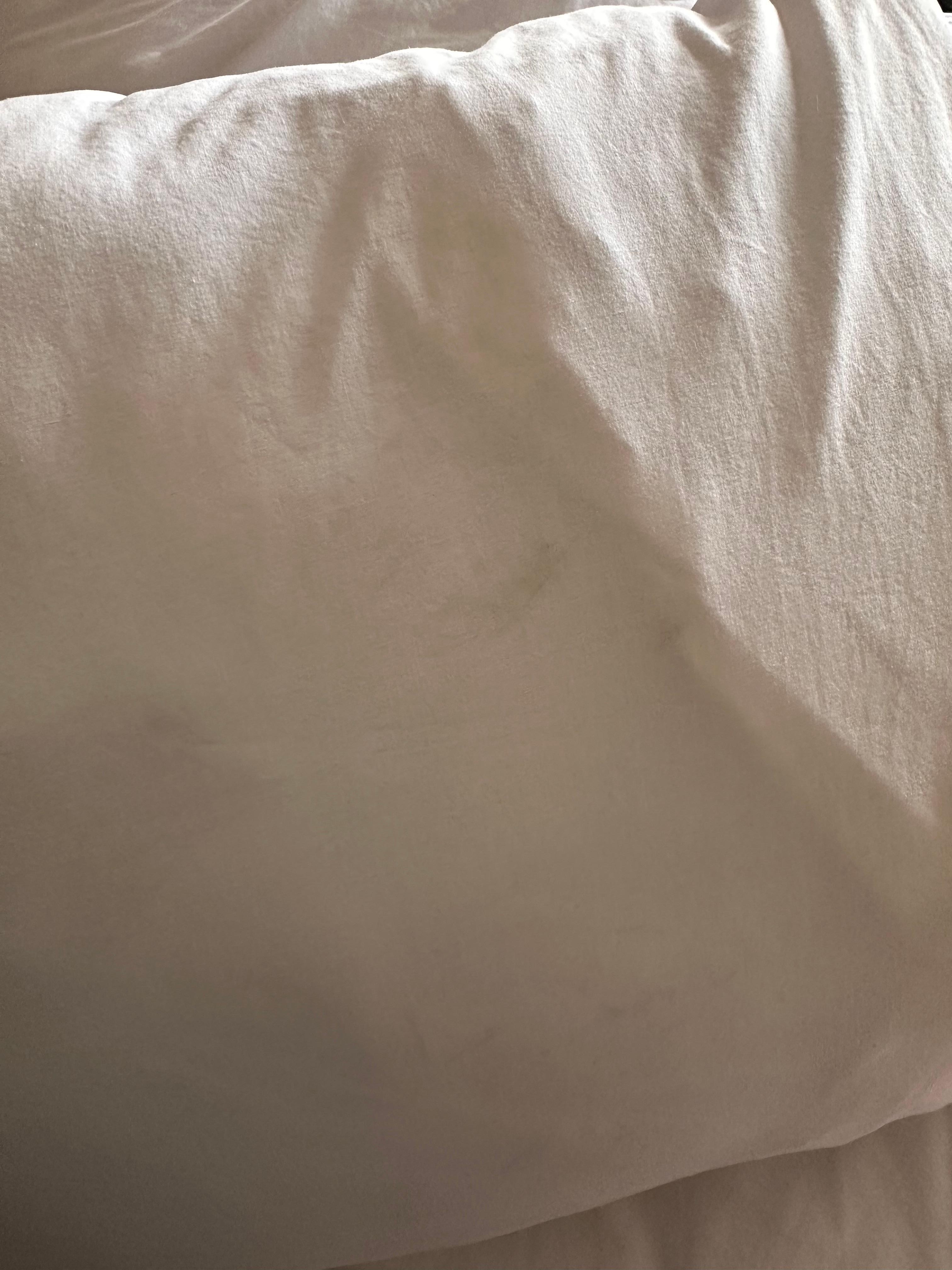 Blood stains on pillows
