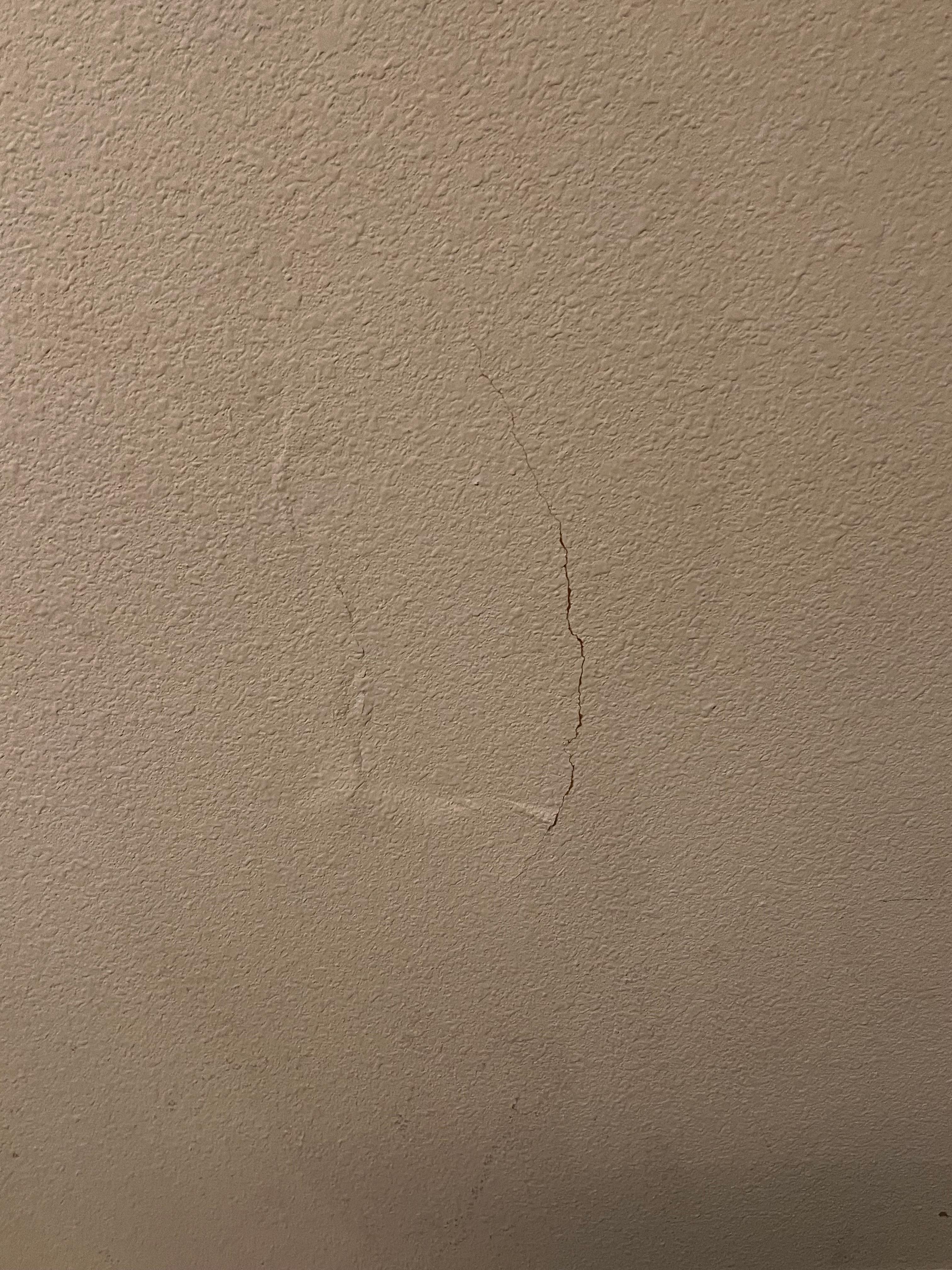 Plastered holes in the wall