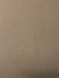 Plastered holes in the wall