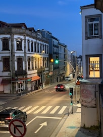 View from second floor front bedroom balcony towards man city area