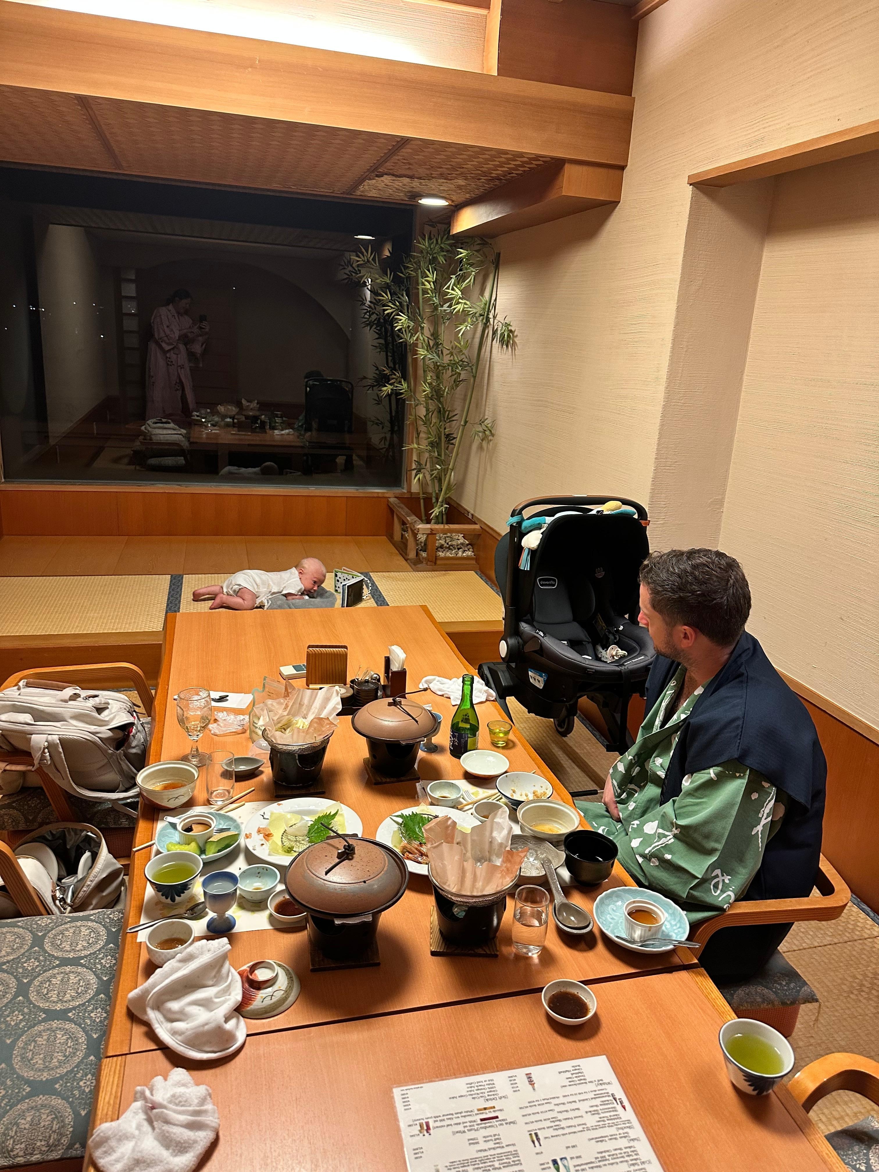 Dinner in a private room. The view from this room is amazing during the day time!