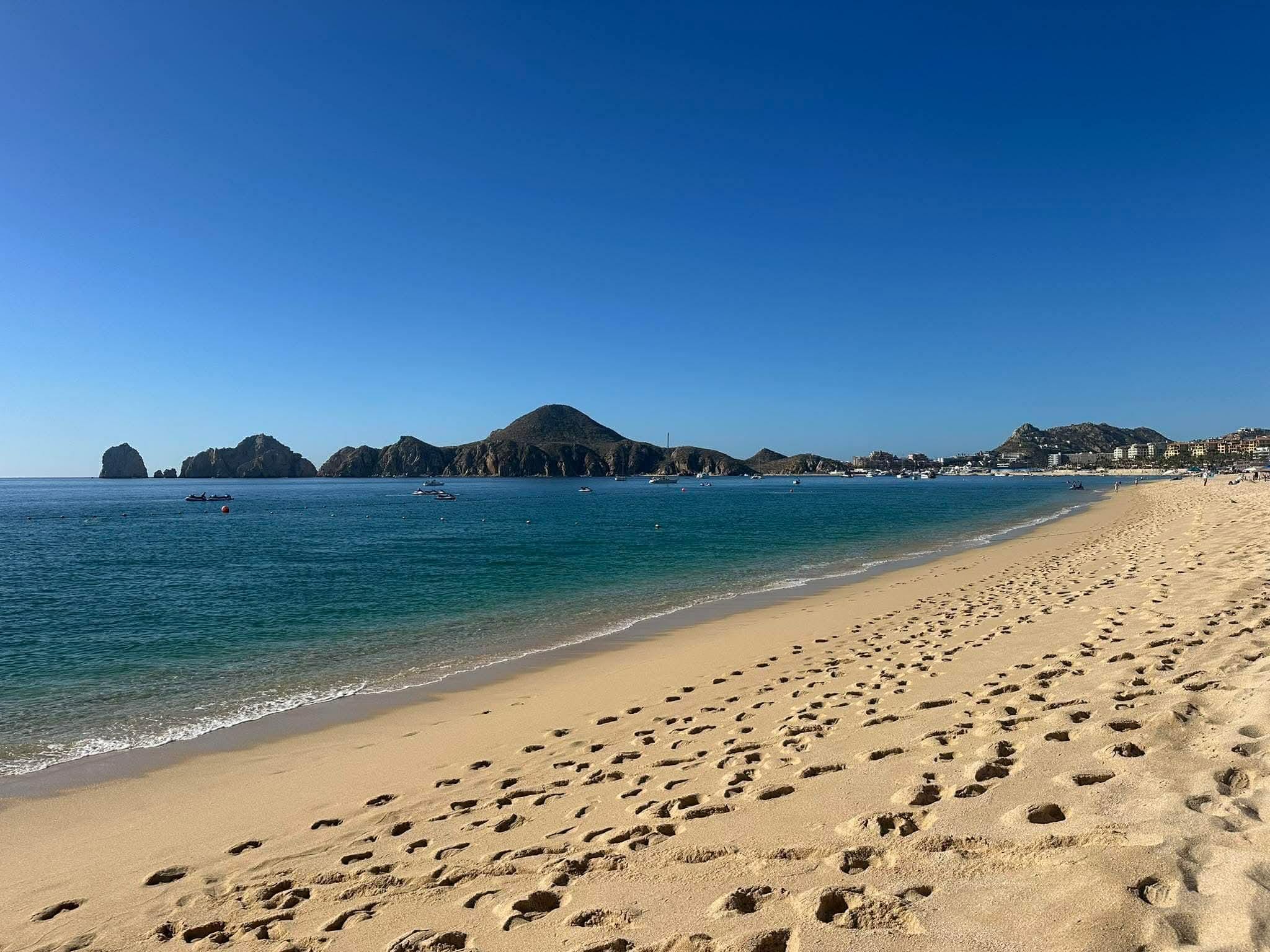 Beach in front of resort