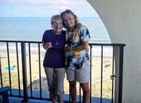 Wife and Mother-in-Law on the balcony