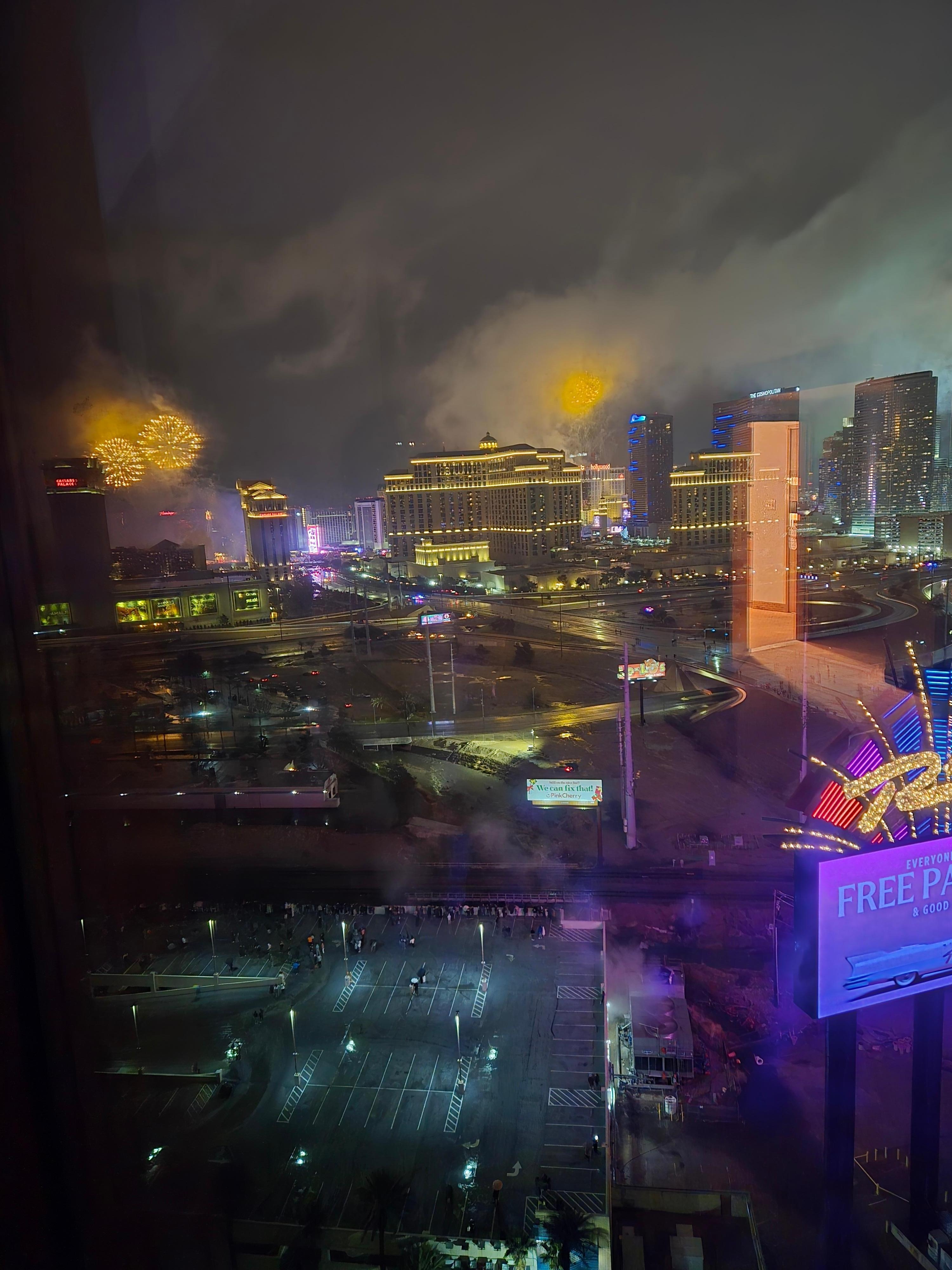 Strip view New Years Eve